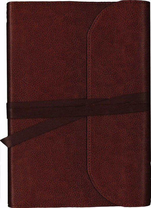 NKJV Journal the Word Bible Large Print Premium Leather