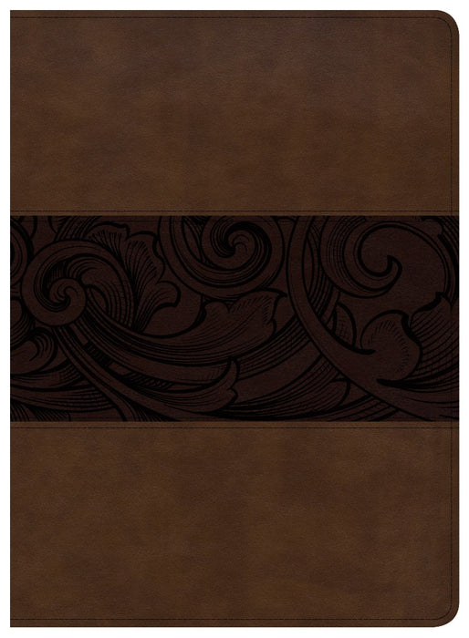 CSB Study Bible, Mahogany Leathertouch, Indexed