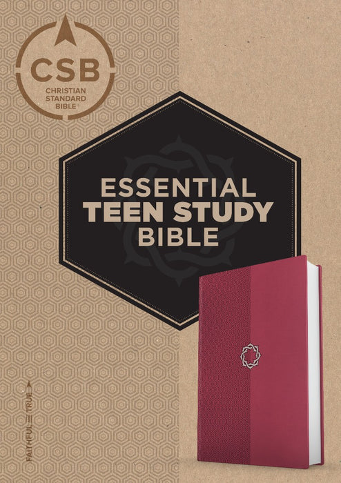 CSB Essential Teen Study Bible, Rose Leathertouch