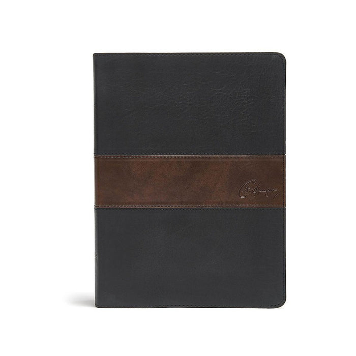 CSB Spurgeon Study Bible, Black/Brown LeatherTouch®