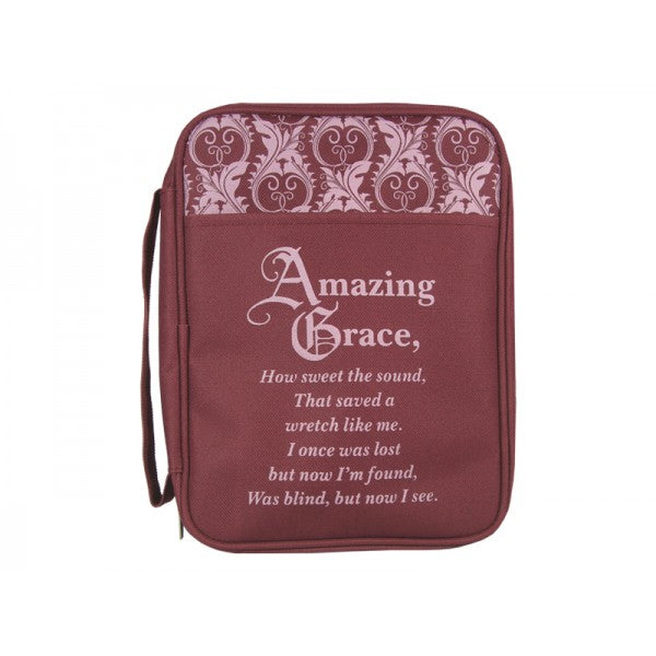 Bible Cover Amazing Grace Canvas Large