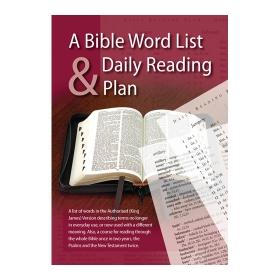 A Bible Word List & Daily Reading Plan — Aslan Christian Books