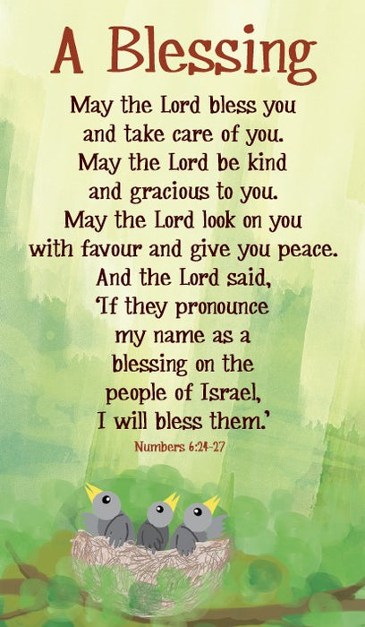 Prayer Card A Blessing (Pack of 20)