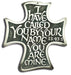 Solid Polished Pewter Wall Cross