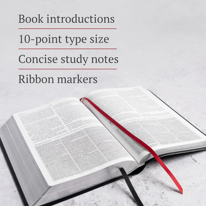 CSB Everyday Study Bible, Charcoal LeatherTouch