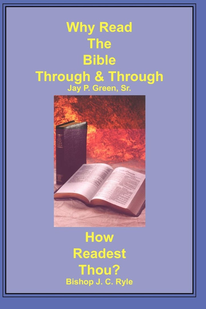 Why Read the Bible Through & How Readest Thou? — Aslan Christian Books