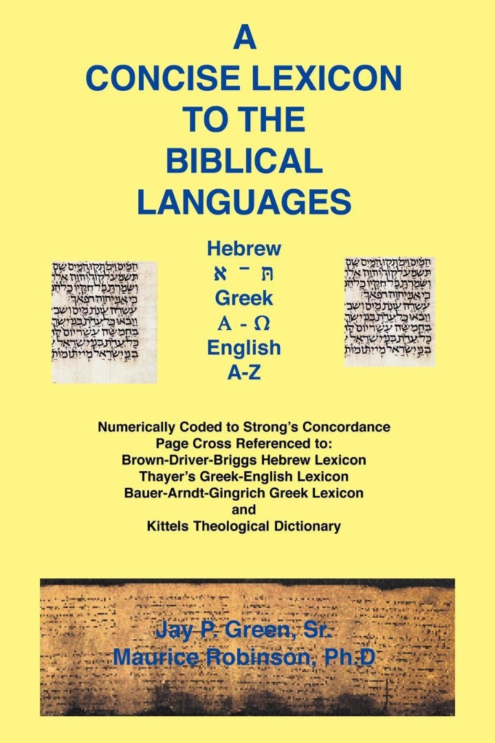 Concise Lexicon to the Biblical Languages — Aslan Christian Books