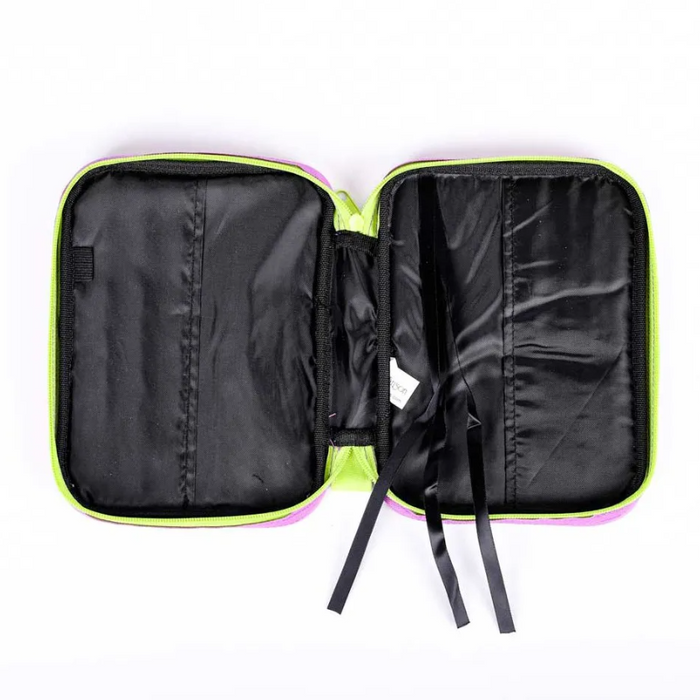 Bible Cover Canvas Purple/ Lime Green, Large