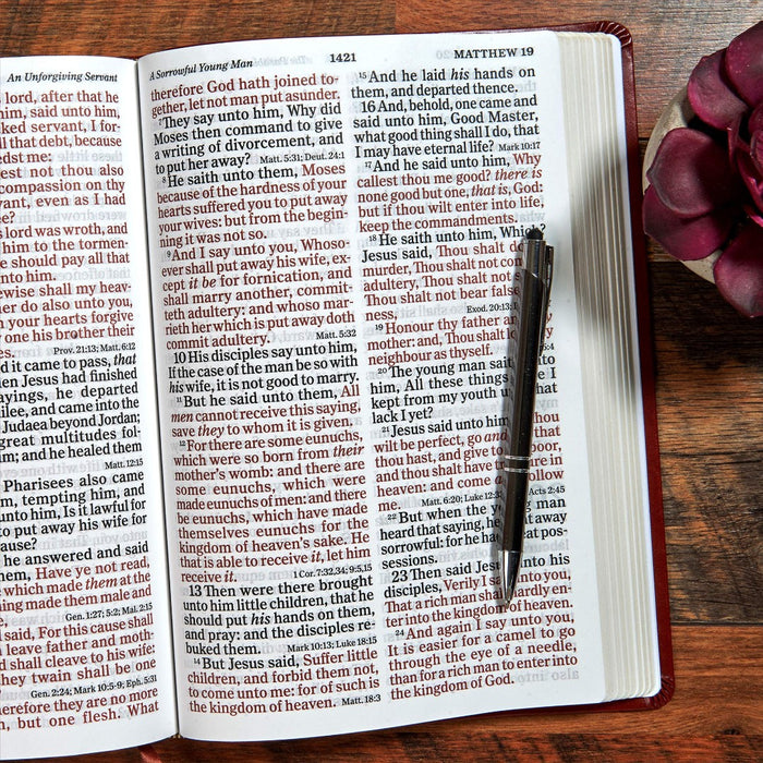 KJV Super Giant Print Reference Bible, Brown LeatherTouch