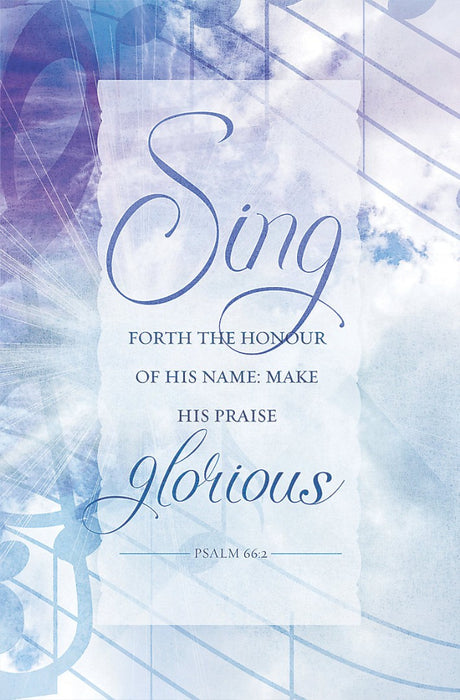 Make His Praise Glorious Bulletin (Pack of 100)