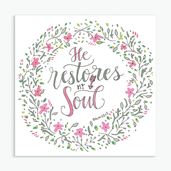 He Restores My Soul Card & Envelope