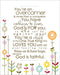 Overcomer (Flowers) Mini Card