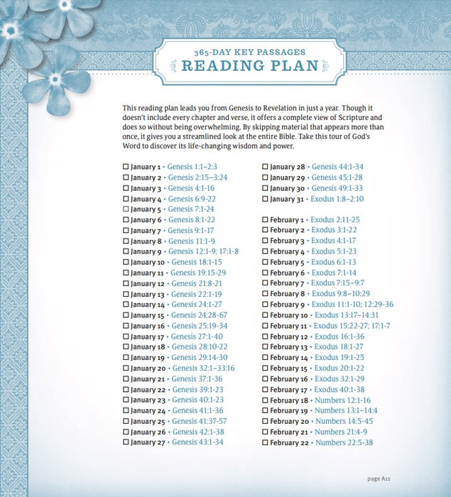 NLT THRIVE Creative Journaling Devotional Bible, Flowers