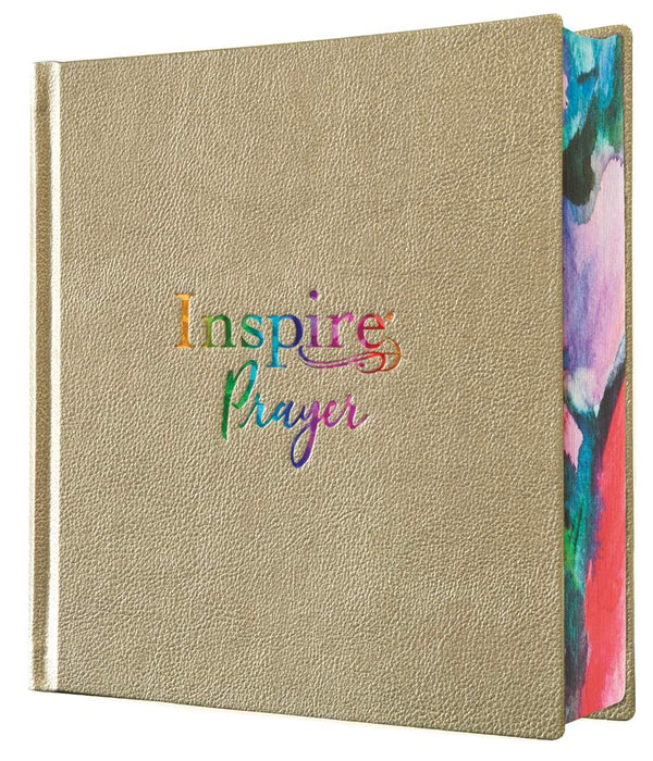 NLT Inspire PRAYER Bible, Hardcover, Metallic Gold