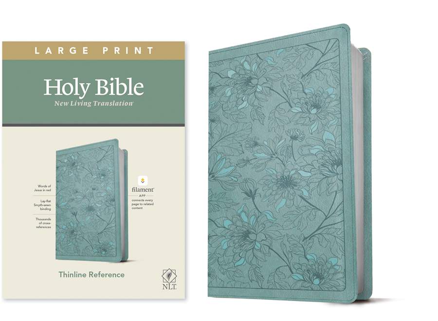 NLT Large Print Thinline Reference Bible, Filament Edition