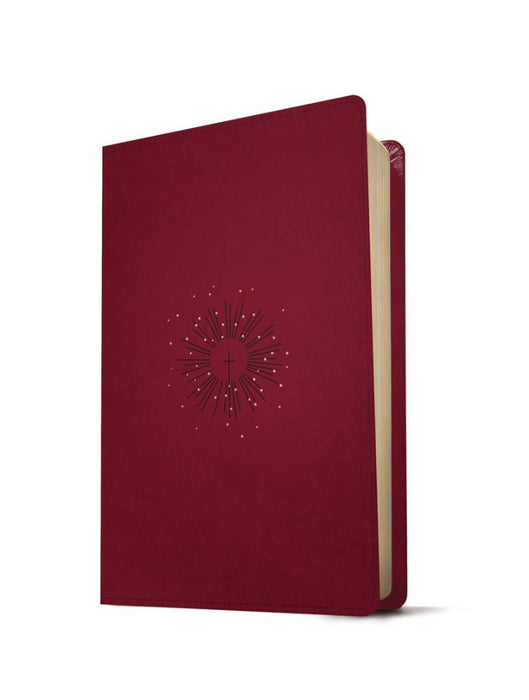 NLT Thinline Reference Bible, Filament Edition, Berry