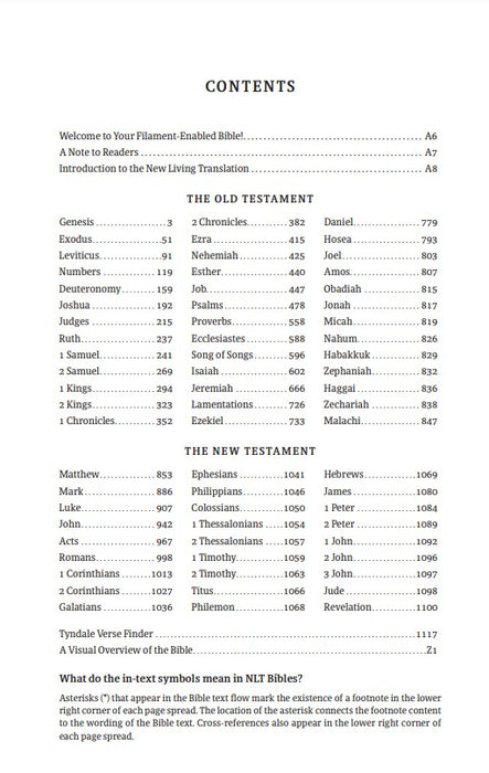 NLT Thinline Reference Bible, Filament Edition, Berry