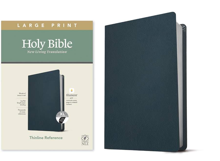 NLT Large Print Thinline Reference Bible, Filament Edition
