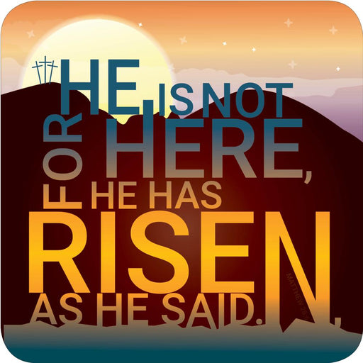 He is Not Here coaster