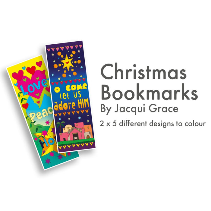Christmas Colouring Bookmarks (Pack of 10)