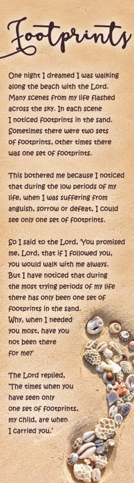 Footprints Bookmark (Pack of 10)