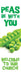 Peas Be With You Bookmark (Pack of 10)
