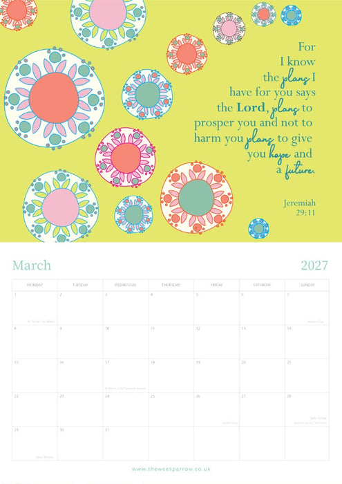 The Wee Sparrow 2027 A3 Calendar
