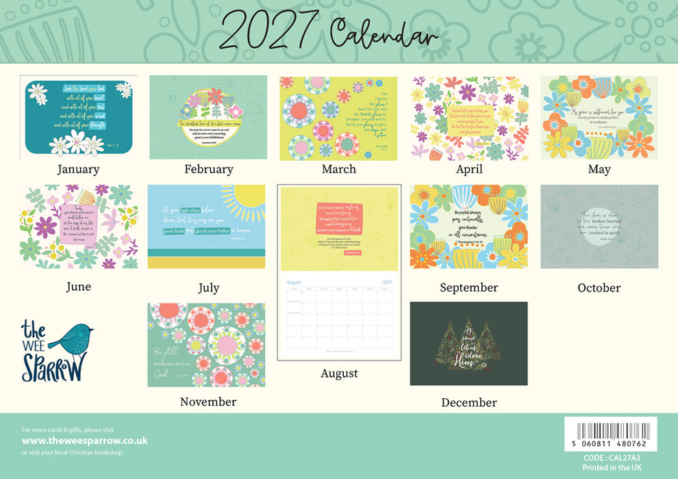 The Wee Sparrow 2027 A3 Calendar