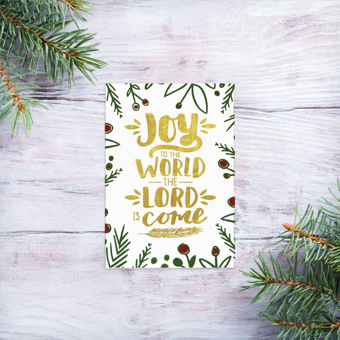 Joy to the World Christmas Magnet