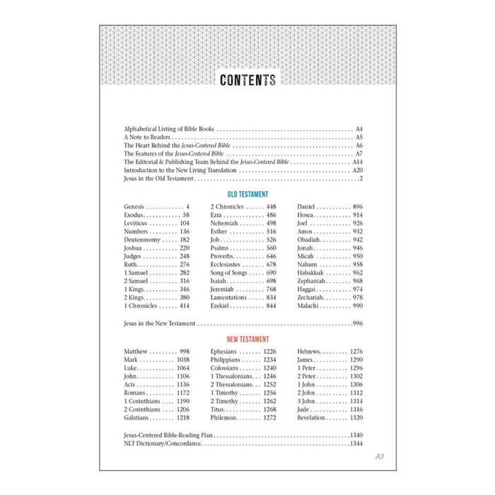 NLT Jesus-Centered Bible