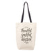 Thankful Grateful Blessed Canvas Tote Bag