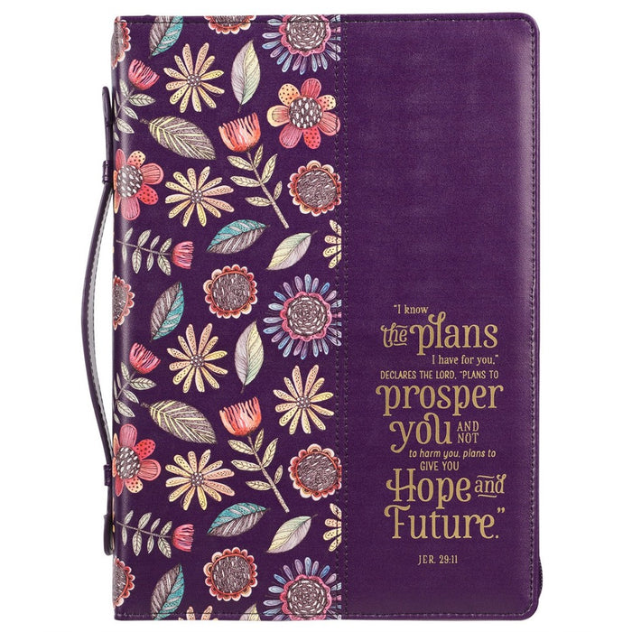 I Know the Plans Purple Fashion Bible Case, Medium