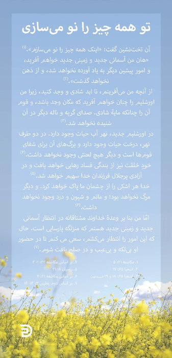 Proclamation Cards: You Make Everything New (Farsi)