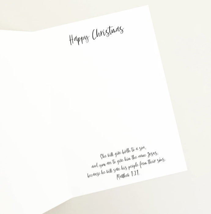 Star and Stable Navy Christmas Cards (10 Pack Box)