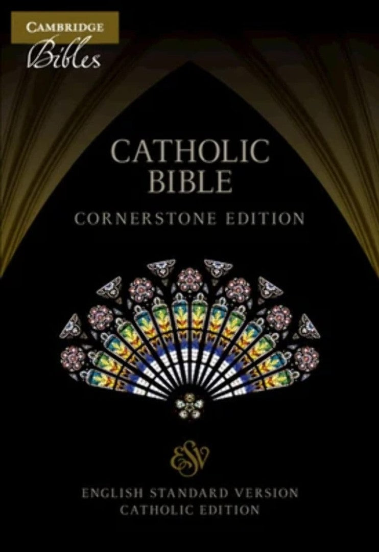 ESV-CE Catholic Bible, Cornerstone Edition, Black Leather — Aslan ...
