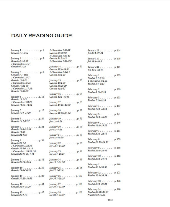 One Year Chronological Bible Expressions