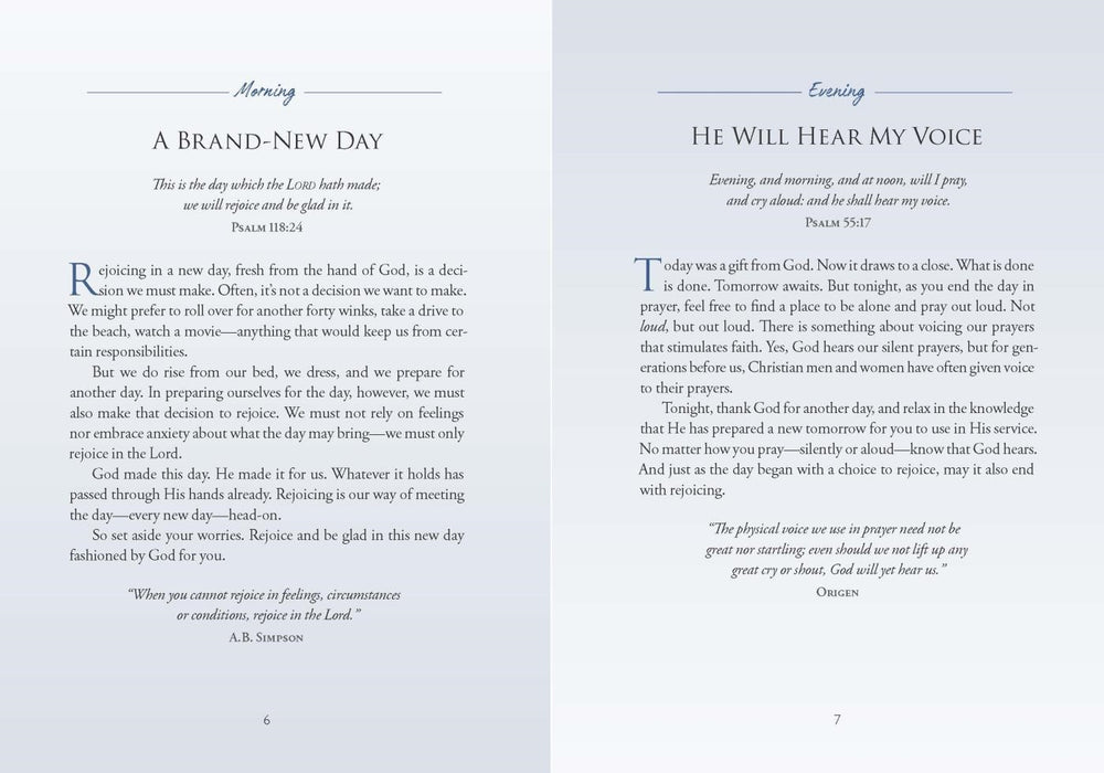 KJV Devotional in the Morning and in the Evening