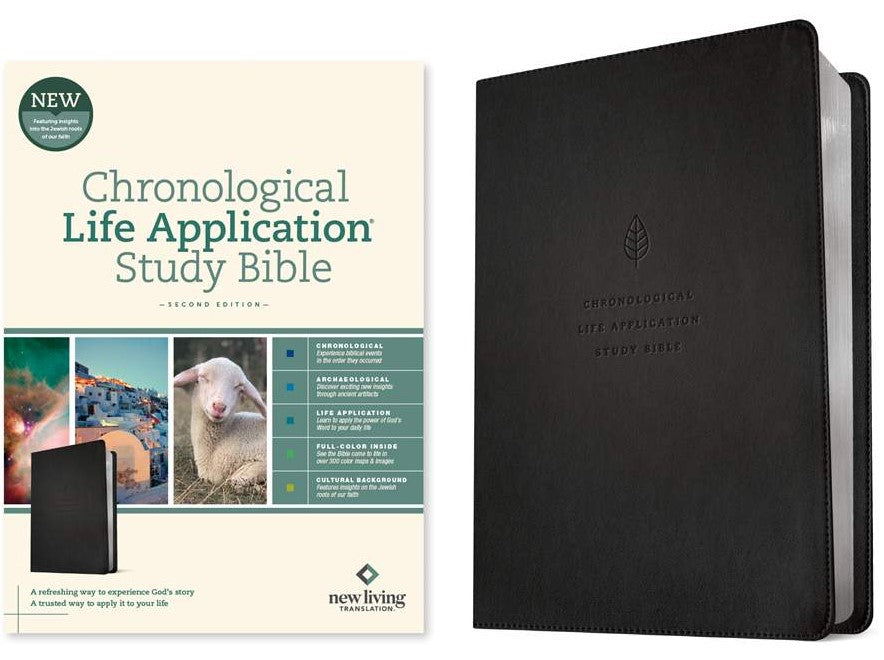 NLT Chronological Life Application Study Bible, Ebony