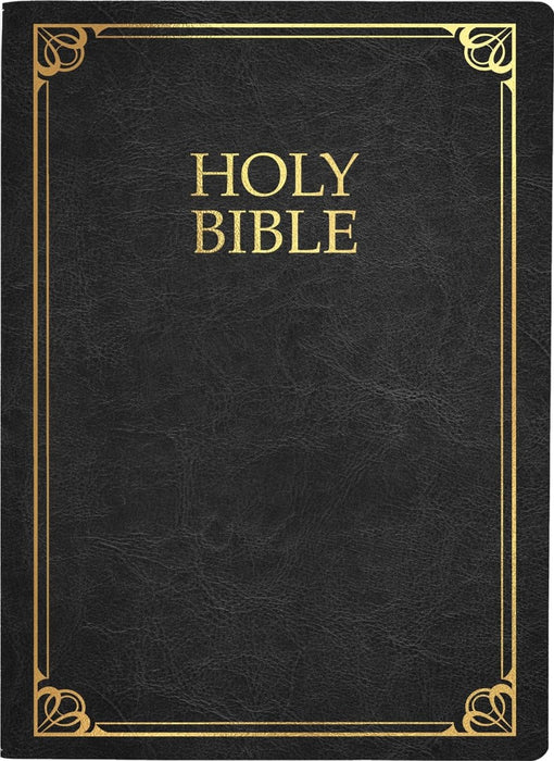 Kjver Family Legacy Holy Bible, Large Print, Black Genuine L