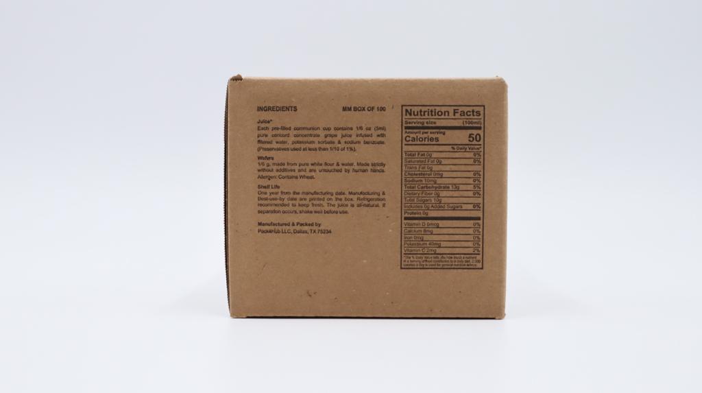 The Miracle Meal Pre-filled Communion Box of 100