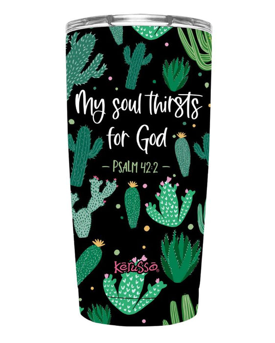 Cactus 20 Oz Stainless Steel Tumbler