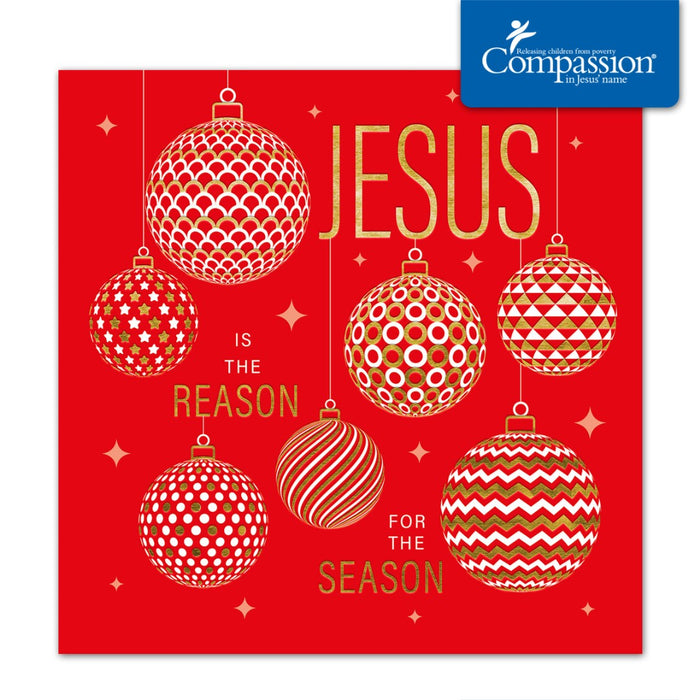 Compassion Charity Christmas Cards: Jesus/Reason (10pk)