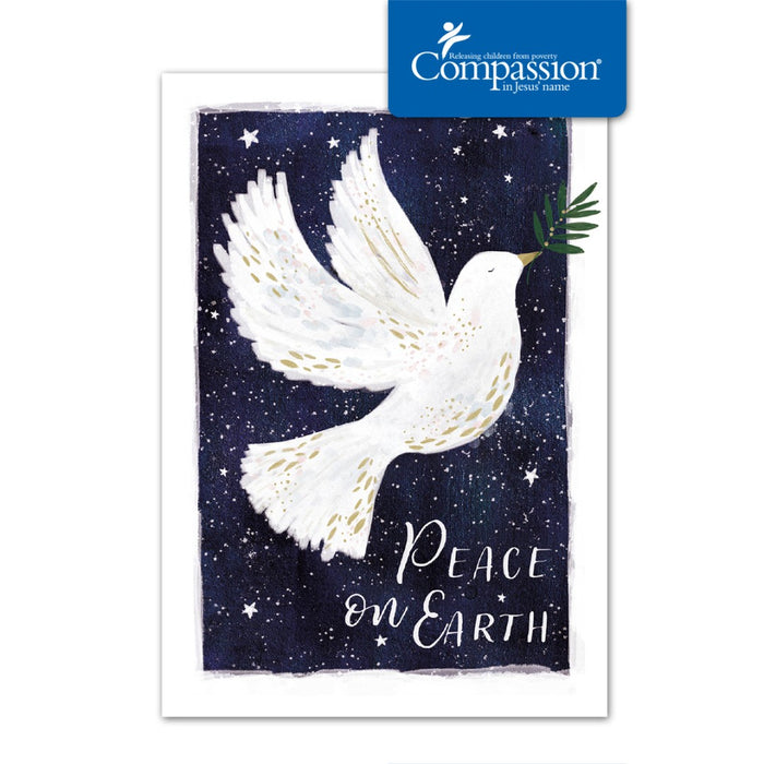 Compassion Charity Christmas Cards: Peace Dove (Pack Of 10)