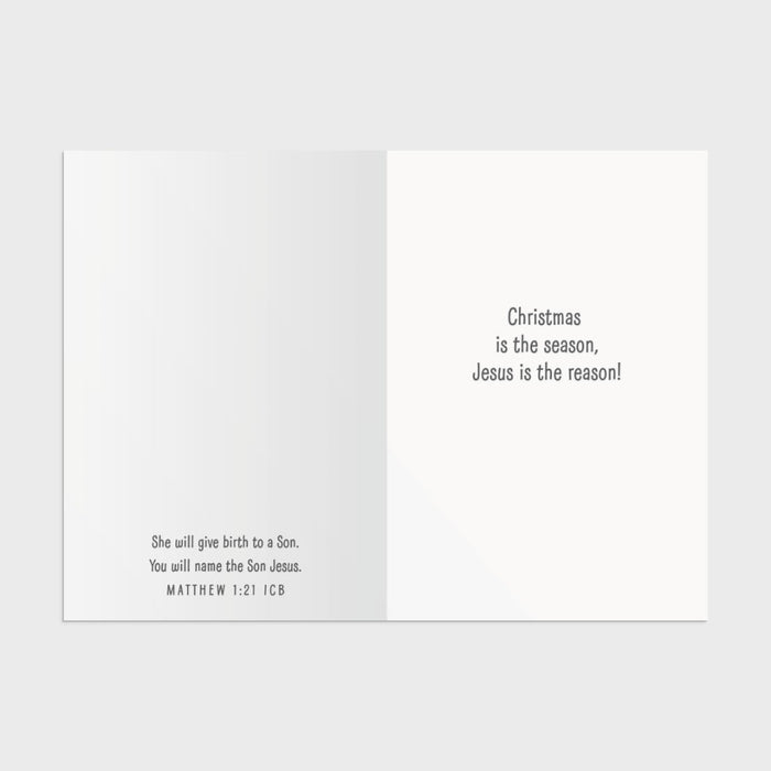 Nativity Sticker Christmas Cards, 8 Christmas Sticker Sheets