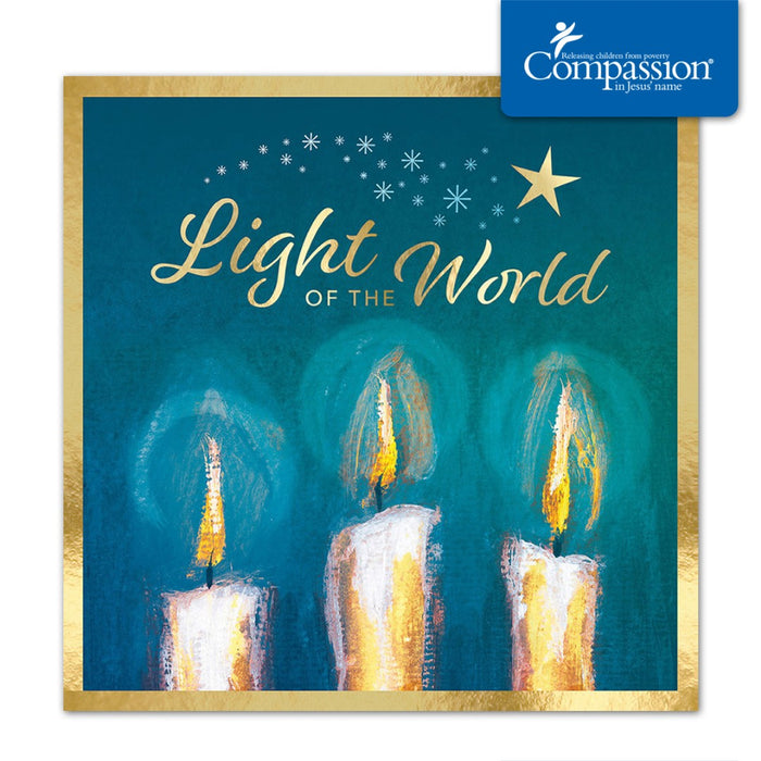 Compassion Charity Christmas Cards: Light Of The World (10pk