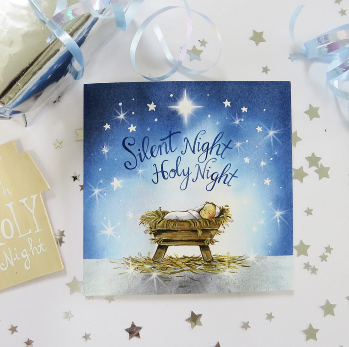 Silent Night Christmas Cards (Pack of 5)