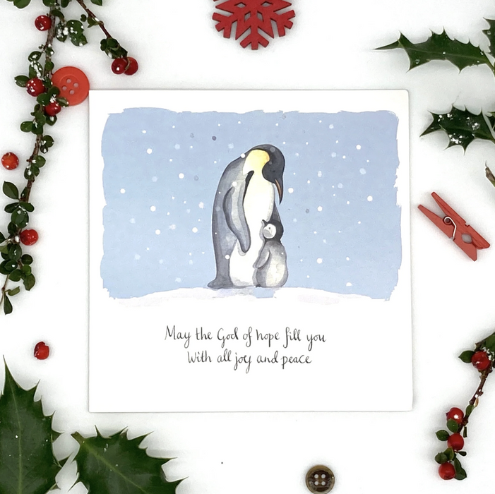 Christmas Penguin (Blank Inside) Christmas Cards (Pack of 5)