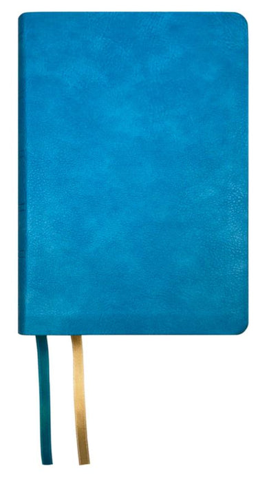 NASB 2020 Large Print Compact Bible, Teal, Leathertex