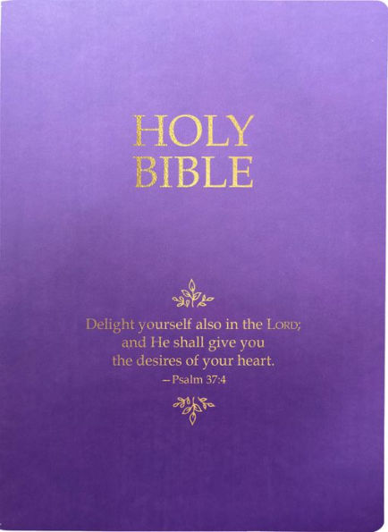 KJV Holy Bible, Delight Yourself In The Lord Life Verse Edit