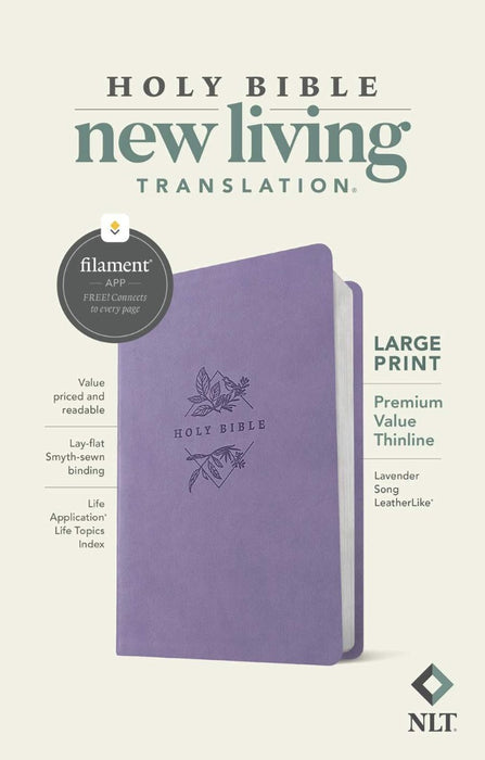 NLT Large Print Premium Value Thinline Bible